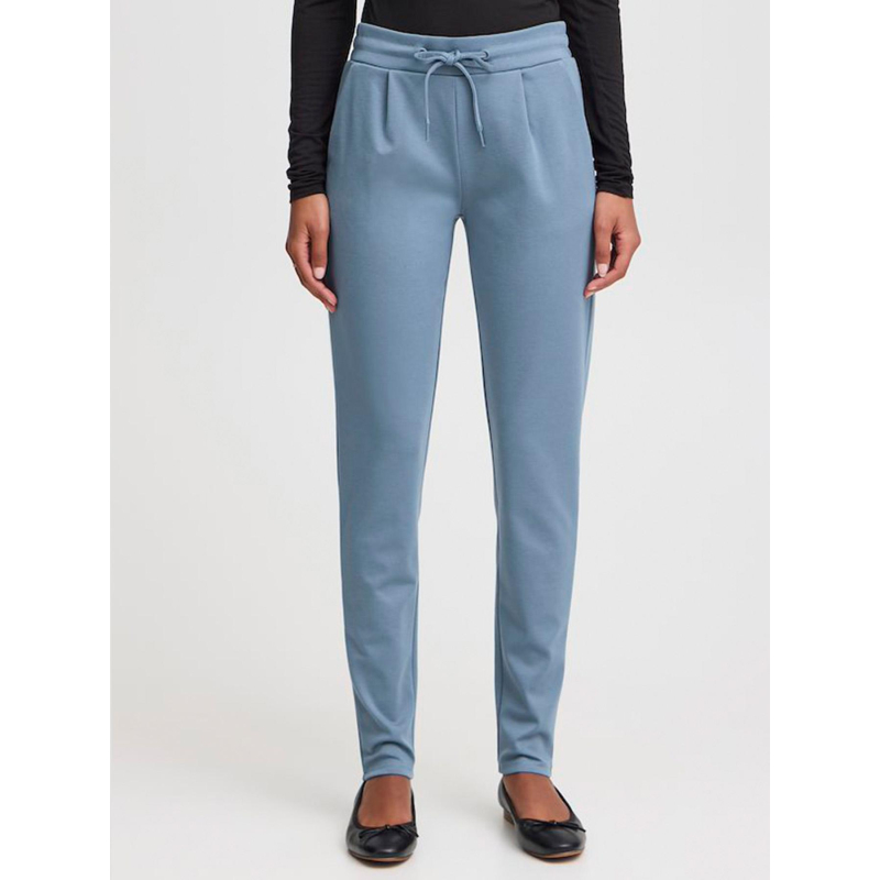 Pantalon kate bleu femme - Ichi