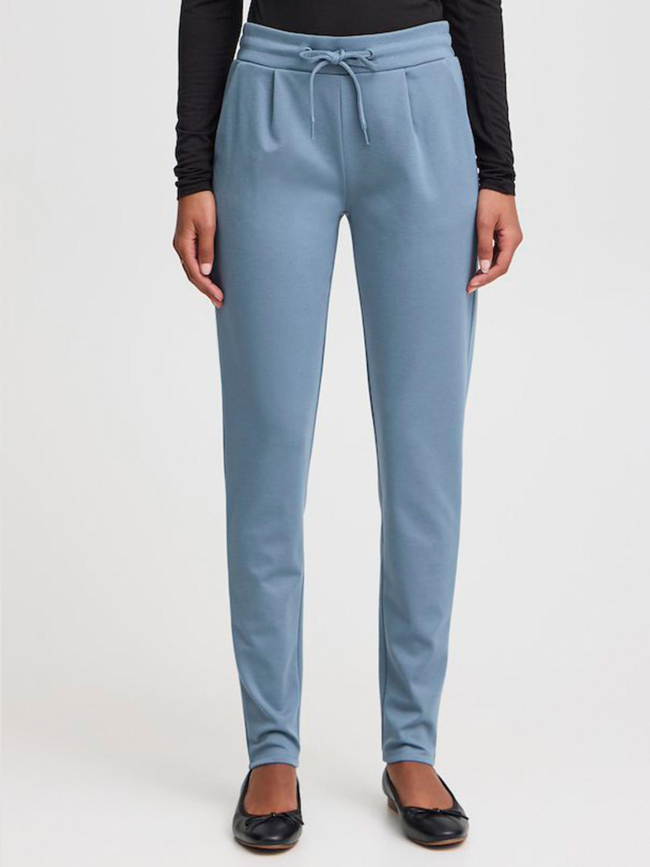 Pantalon kate bleu femme - Ichi