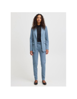 Pantalon kate bleu femme - Ichi