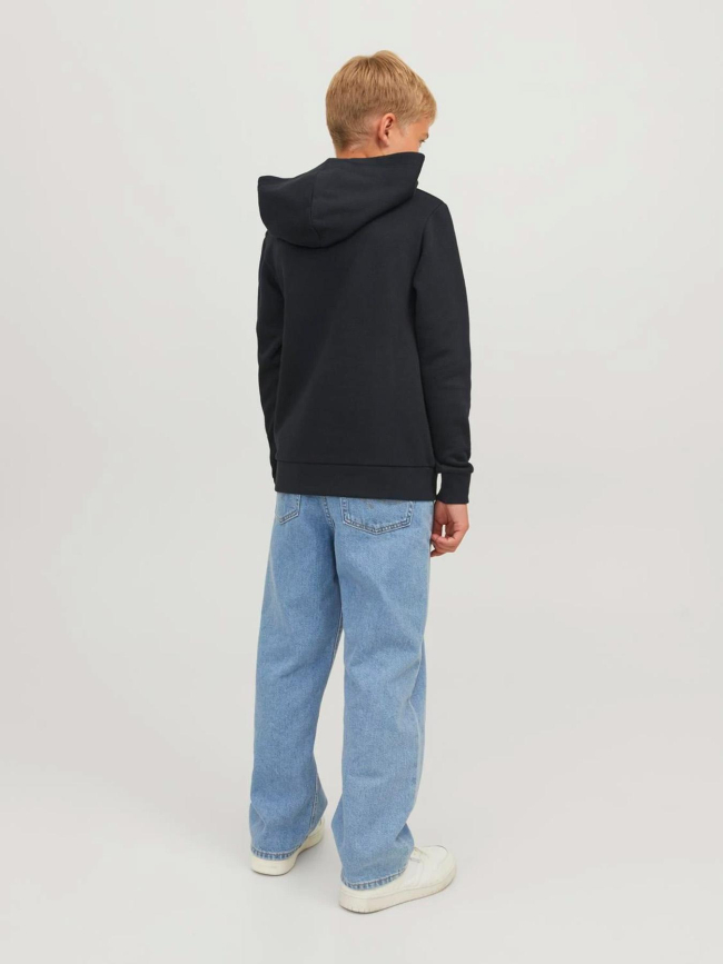 Sweat à capuche jjecorp logo noir enfant - Jack & Jones