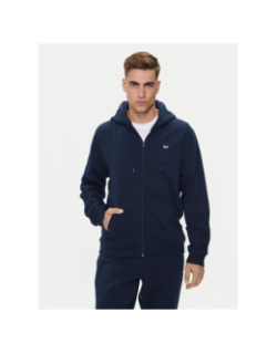 Sweat zippé à capuche reg flag bleu marine homme - Tommy Jeans