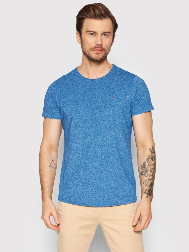 T-shirt xslim jaspe bleu homme - Tommy Jeans