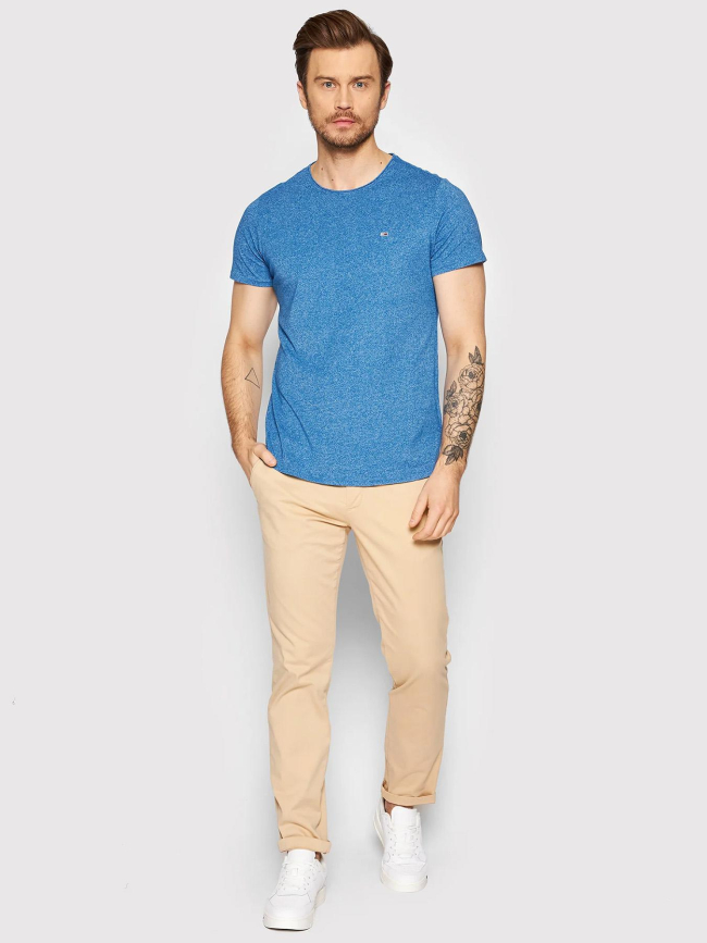 T-shirt xslim jaspe bleu homme - Tommy Jeans