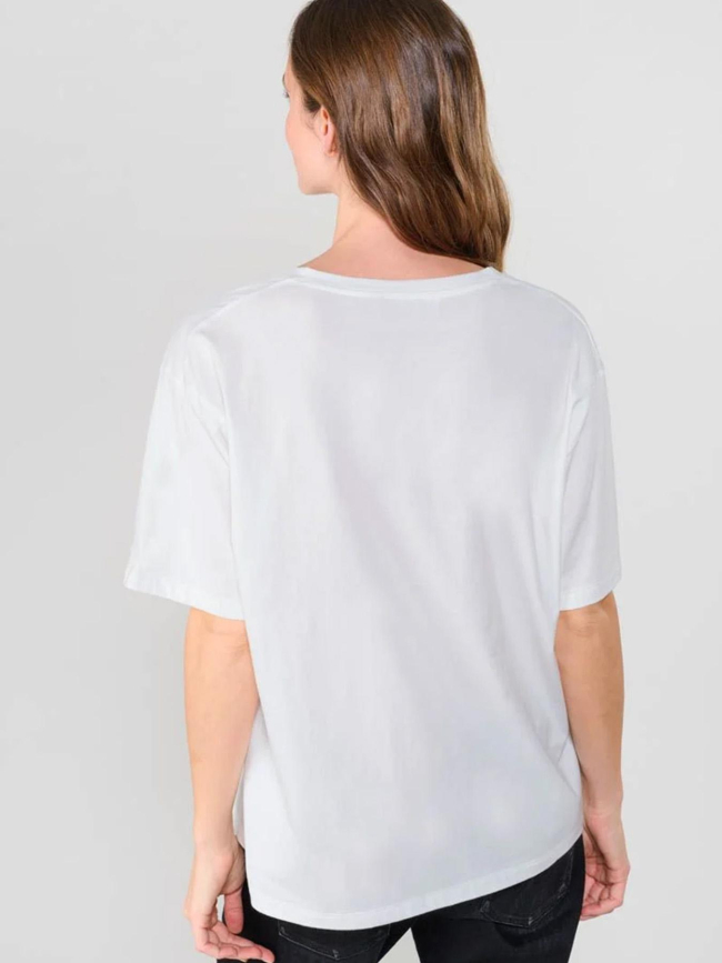 T-shirt col v auldi blanc femme - Le Temps Des Cerises