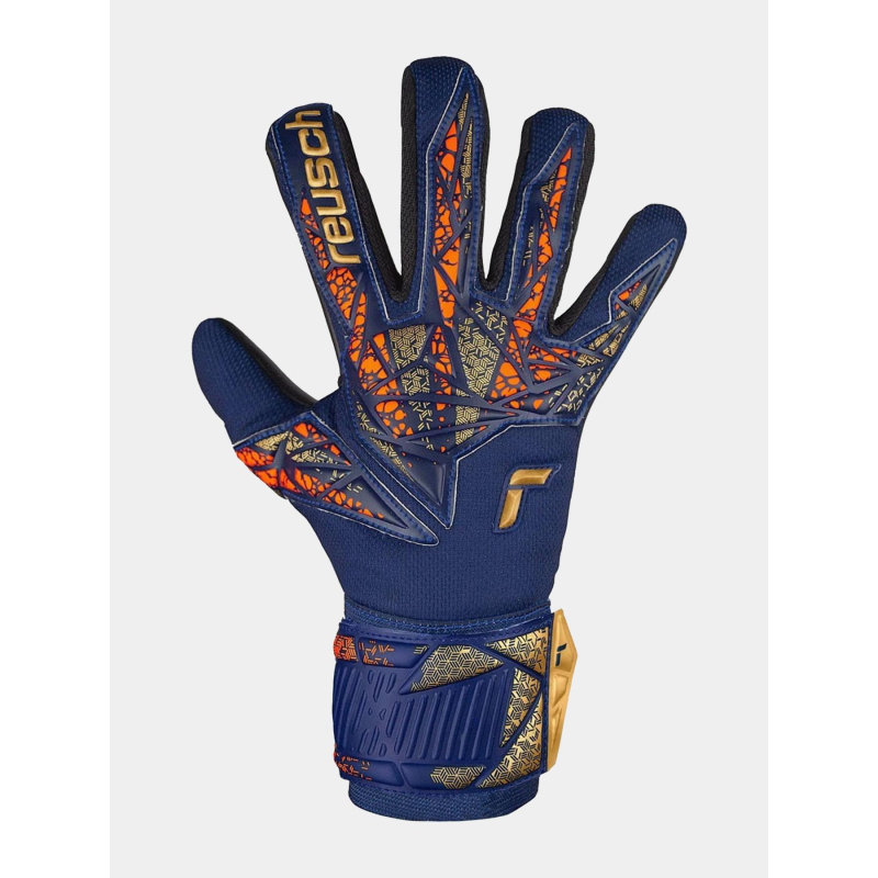 Gants de gardien football attrakt silver bleu marine - Reush