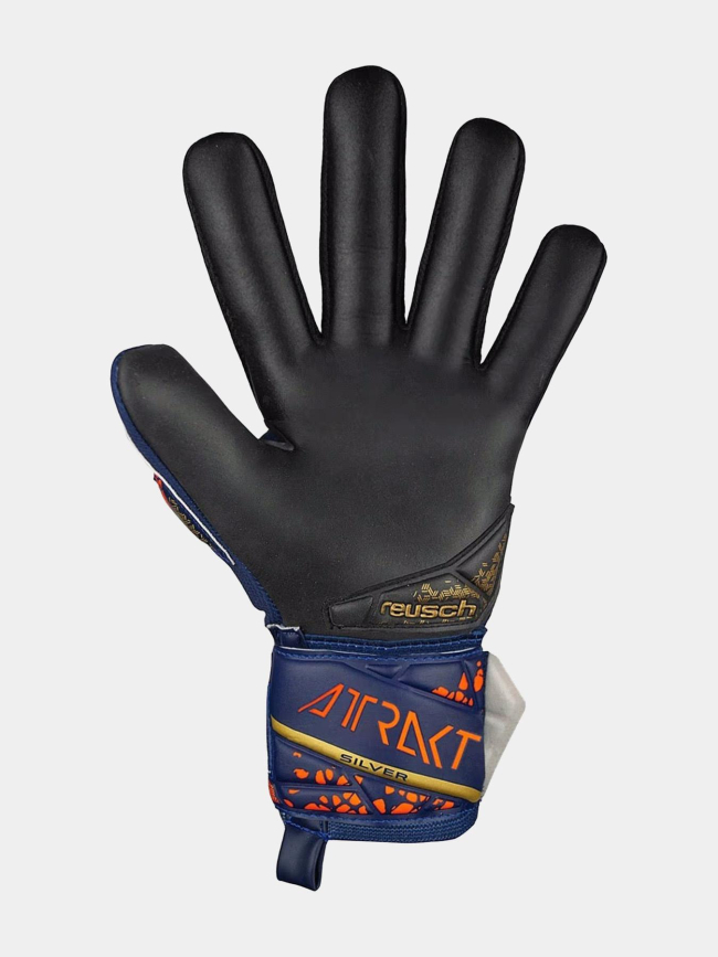 Gants de gardien football attrakt silver bleu marine - Reush