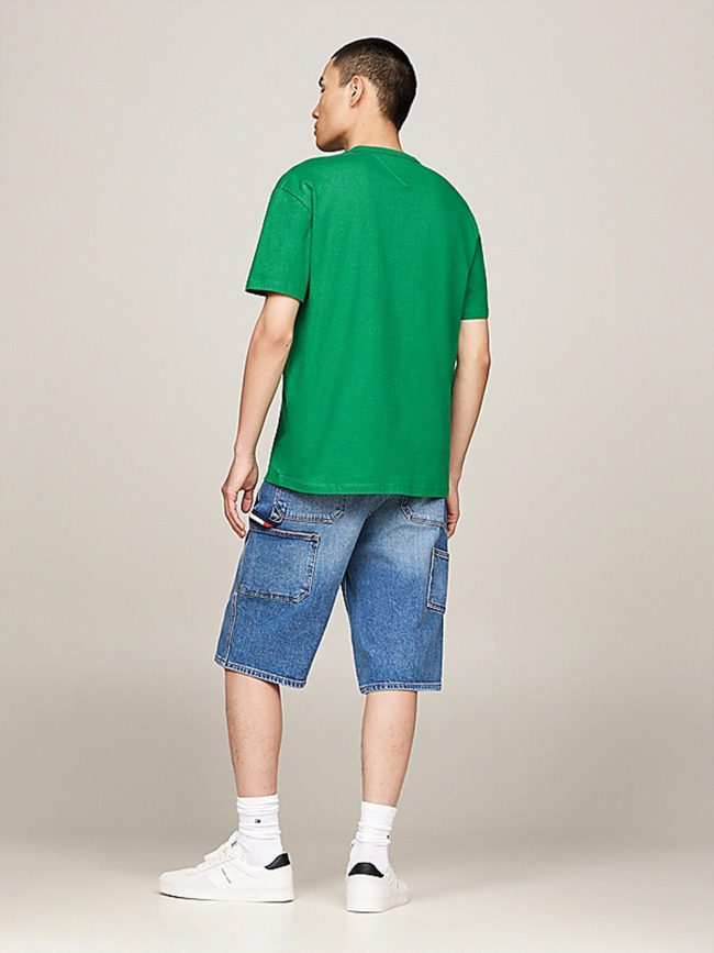 T-shirt regular uni badge vert homme - Tommy Jeans