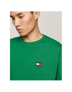 T-shirt regular uni badge vert homme - Tommy Jeans