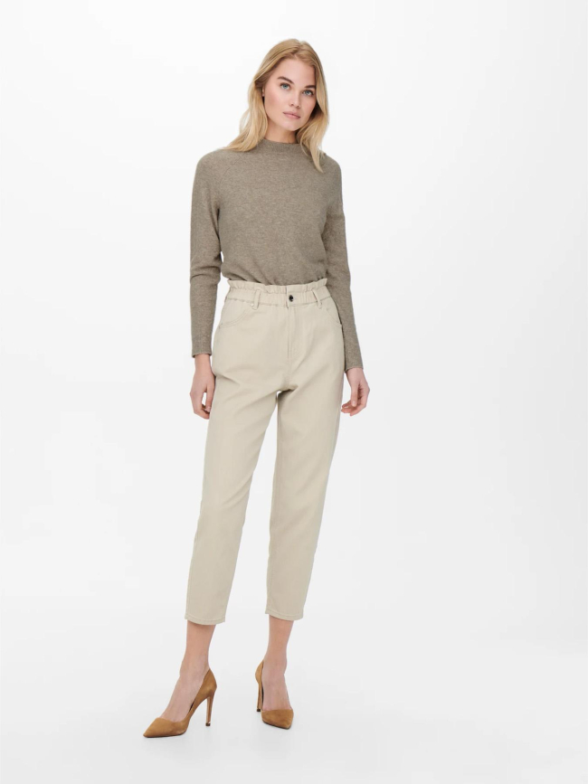 Pull rica life beige sable femme - Only