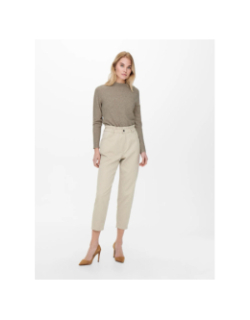 Pull rica life beige sable femme - Only