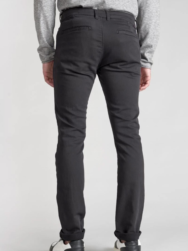 Pantalon chino jogg kurt noir homme - Le Temps Des Cerises