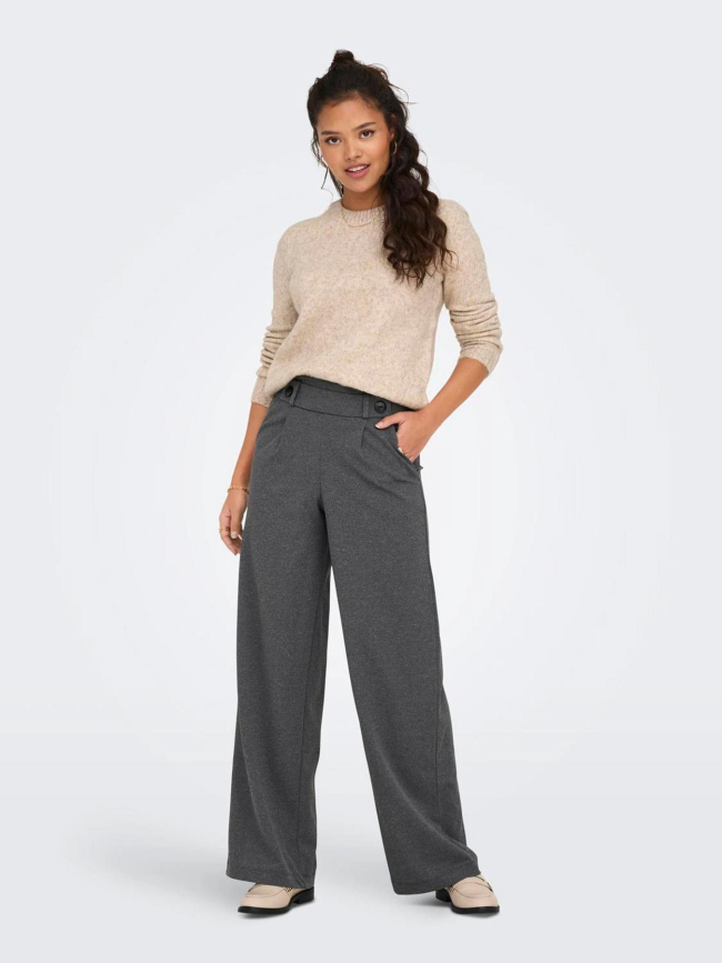 Pantalon large geggo gris femme - Jacqueline De Yong