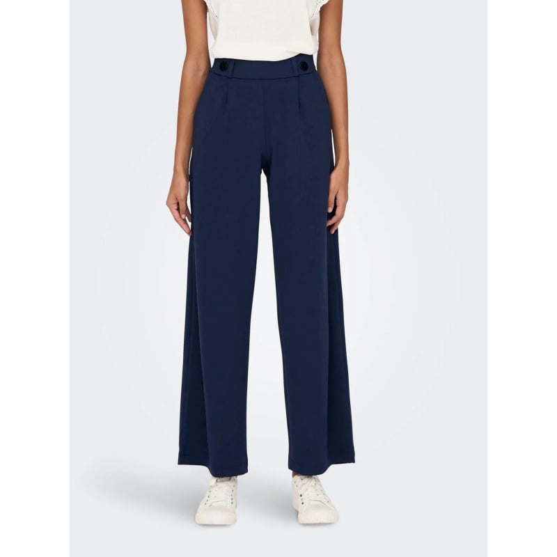 Pantalon large geggo bleu marine femme - JDY