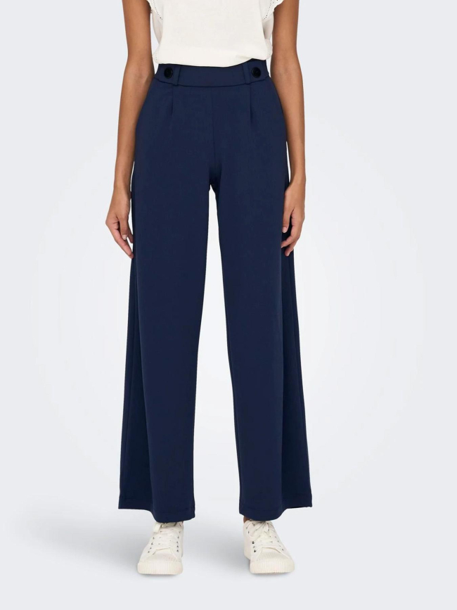 Pantalon large geggo bleu marine femme - Jacqueline De Yong