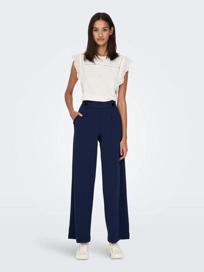 Pantalon large geggo bleu marine femme - JDY