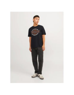 T-shirt logo o-neck noir homme - Jack & Jones