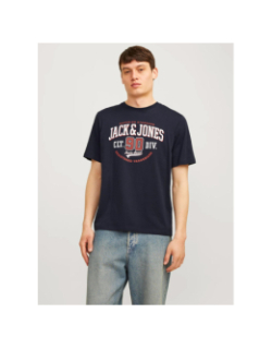 T-shirt logo o-neck bleu marine homme - Jack & Jones