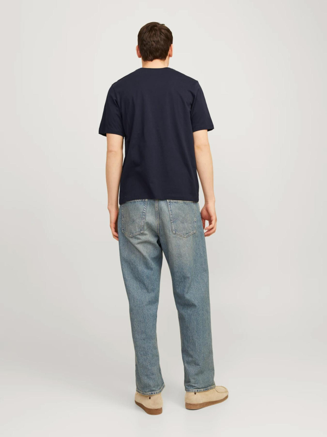 T-shirt logo o-neck bleu marine homme - Jack & Jones