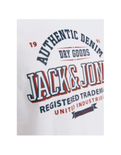 T-shirt logo o-neck blanc homme - Jack & Jones