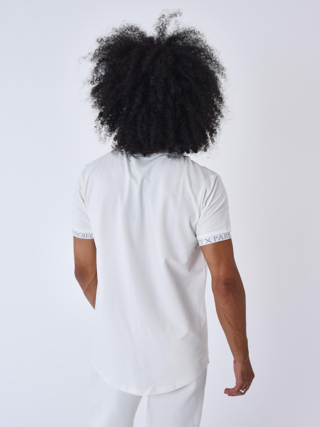 T-shirt logo brodé blanc homme - Project X Paris