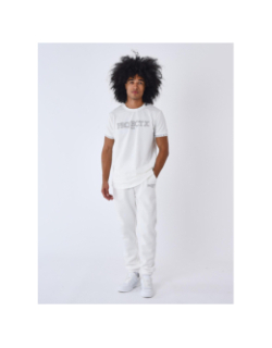 T-shirt logo brodé blanc homme - Project X Paris