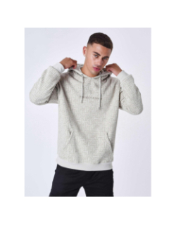 Sweat imprimés logo brodé beige homme - Project X Paris