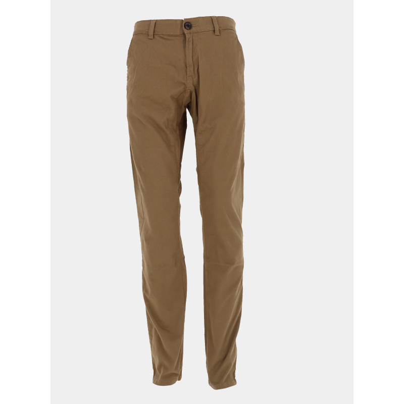 Pantalon dening chino marron homme - Pullin