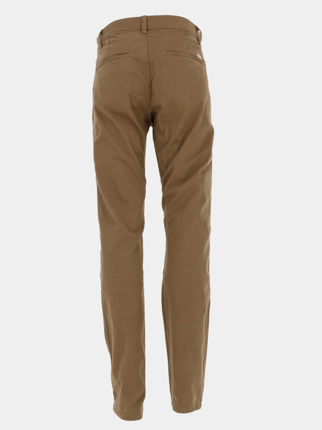 Pantalon dening chino marron homme - Pullin