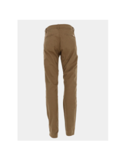 Pantalon dening chino marron homme - Pullin