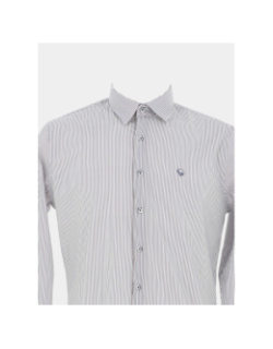 Chemise classic rayures blanc homme - Benson & Cherry