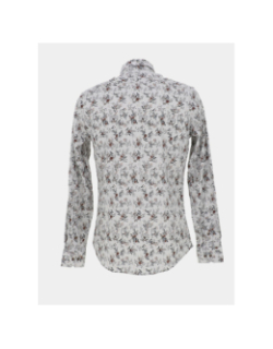 Chemise linove à fleurs blanc homme - Benson & Cherry