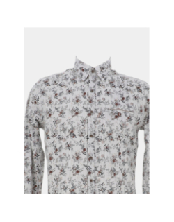 Chemise linove à fleurs blanc homme - Benson & Cherry