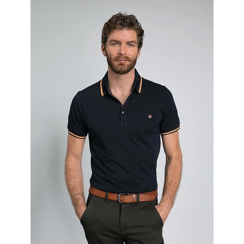 Polo classic mc bleu marine homme - Benson & Cherry