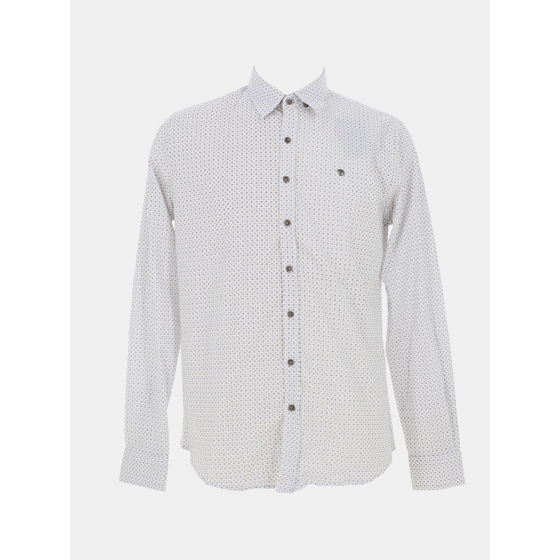 Chemise imprimée loup blanc homme - Benson & Cherry