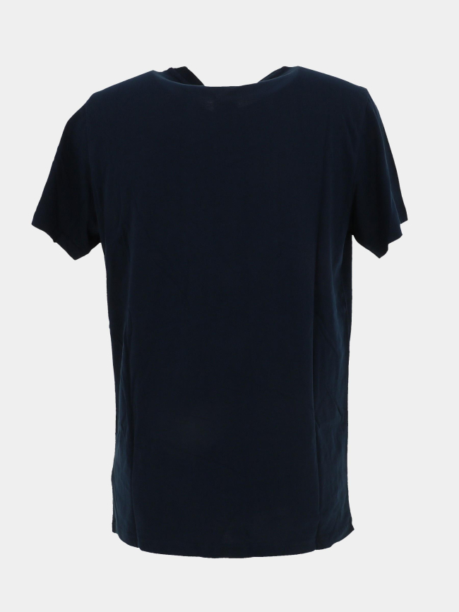 T-shirt slim linear logo bleu marine homme - Tommy Jeans