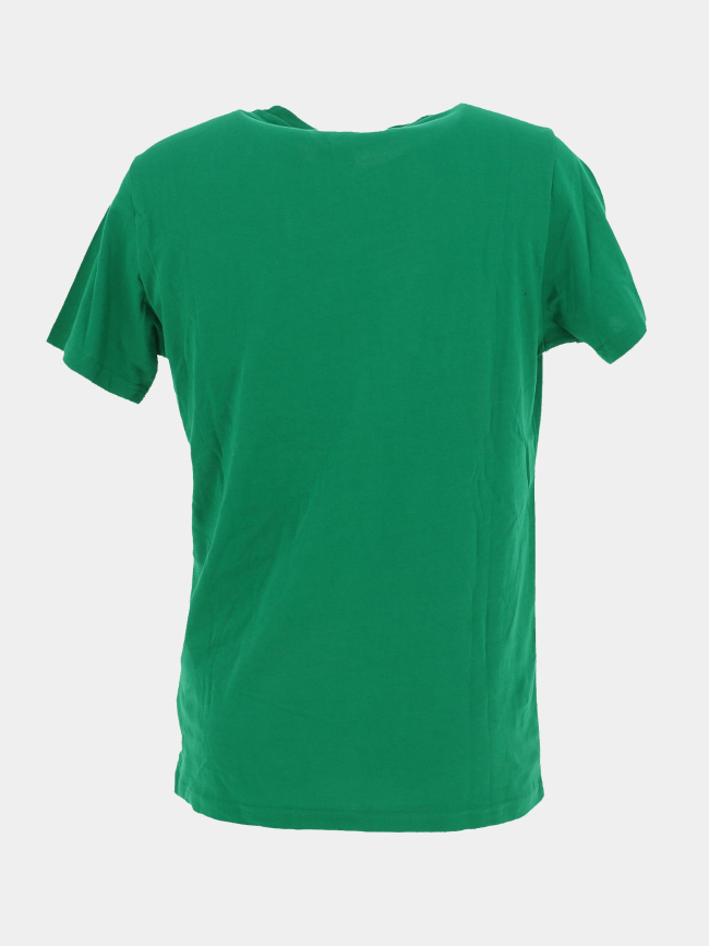 T-shirt slim linear logo vert homme - Tommy Jeans