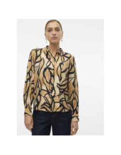 Chemise martha imprimé animal marron femme - Vero Moda