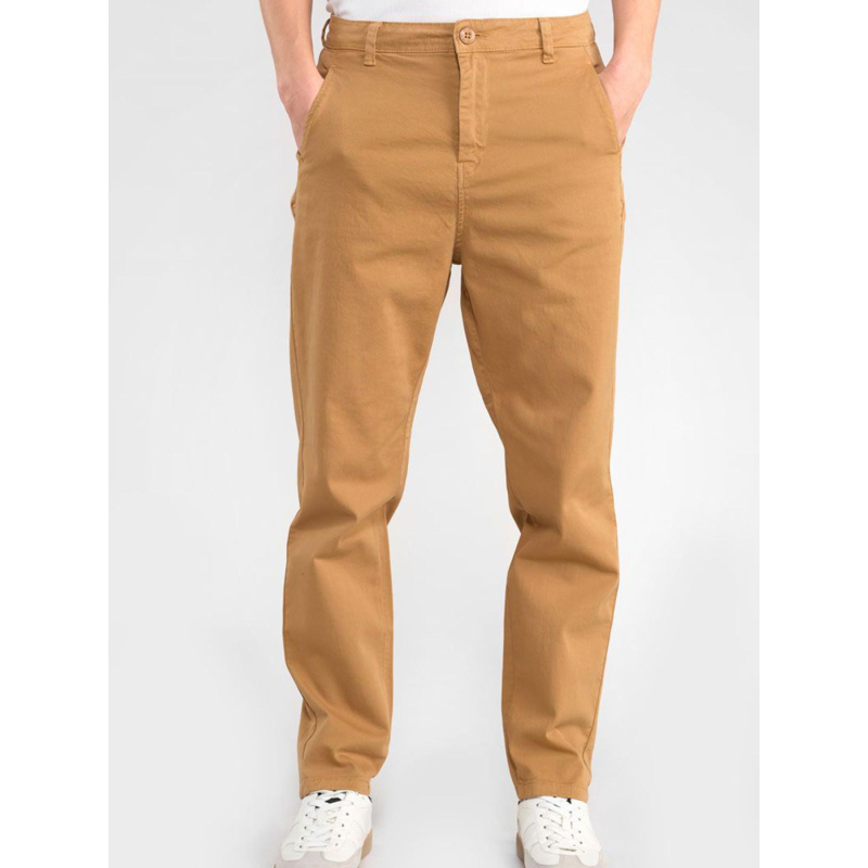 Pantalon chino erle marron femme - Le Temps Des Cerises