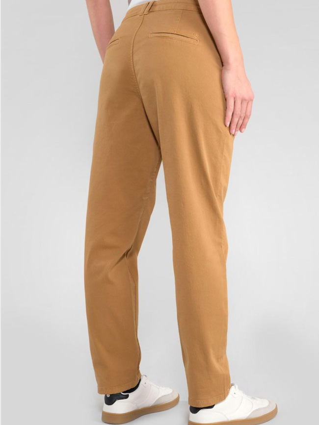 Pantalon chino erle marron femme - Le Temps Des Cerises