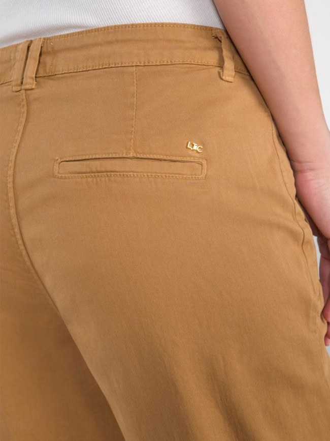 Pantalon chino erle marron femme - Le Temps Des Cerises