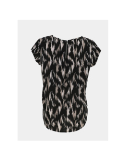 Blouse vic aop imprimé animal noir femme - Only