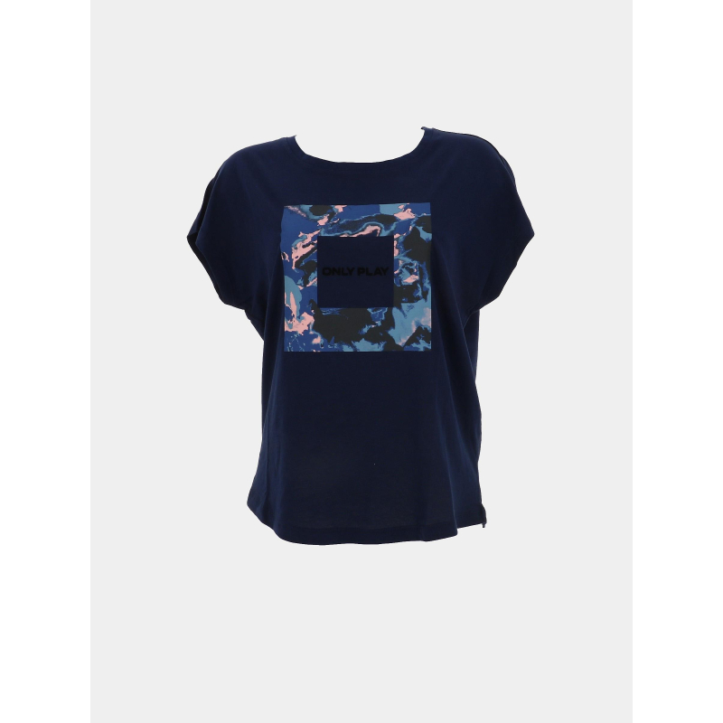 T-shirt aub-sky life bleu marine femme - Only Play