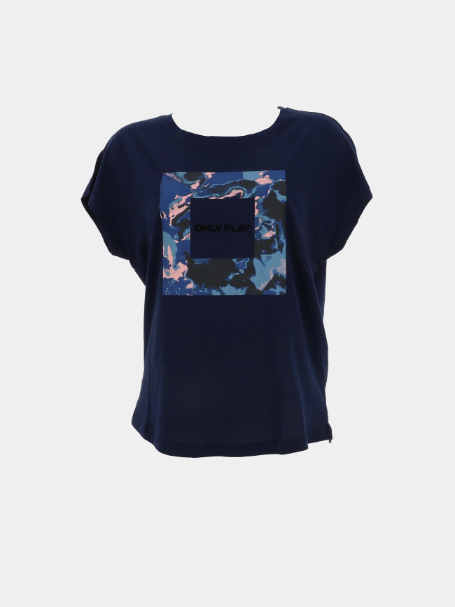 T-shirt aub-sky life bleu marine femme - Only Play
