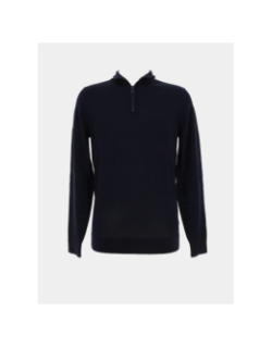 Pull en laine merino zip bleu marine homme - Calvin Klein