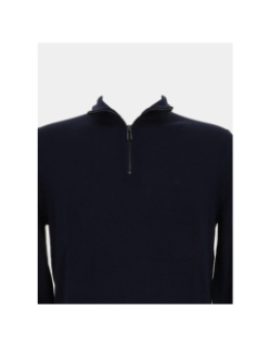 Pull en laine merino zip bleu marine homme - Calvin Klein