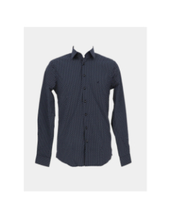 Chemise poplin slim bleu marine homme - Calvin Klein