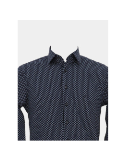 Chemise poplin slim bleu marine homme - Calvin Klein