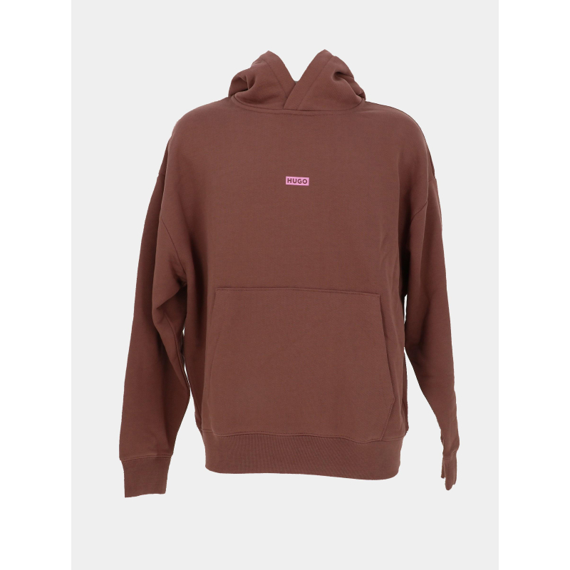 Sweat à capuche nazardo marron homme - Hugo