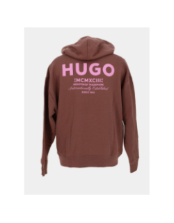 Sweat à capuche nazardo marron homme - Hugo