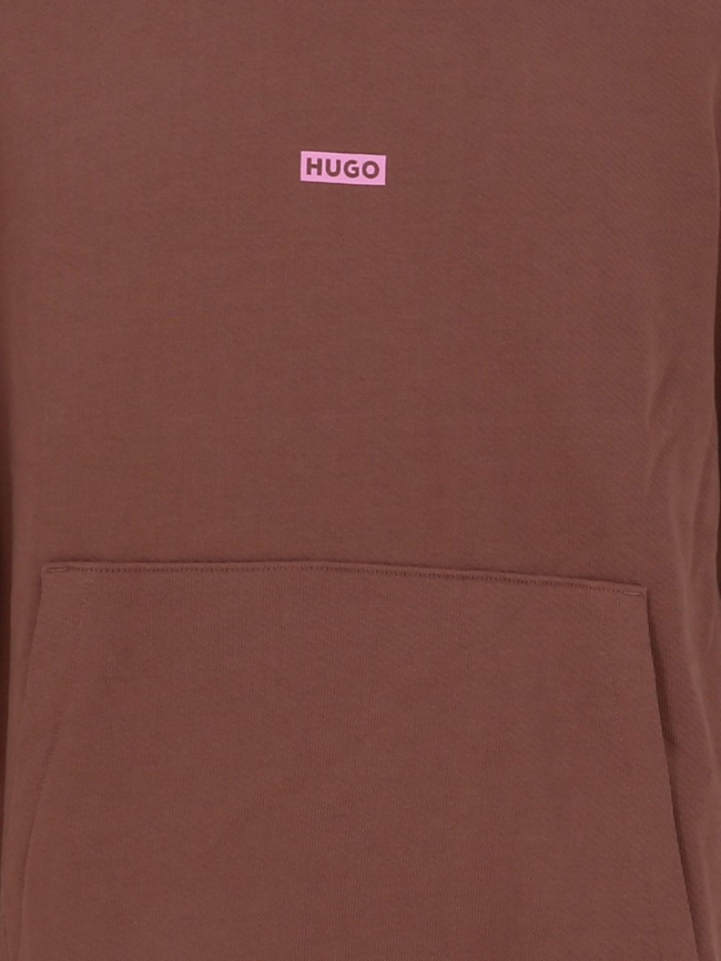 Sweat à capuche nazardo marron homme - Hugo